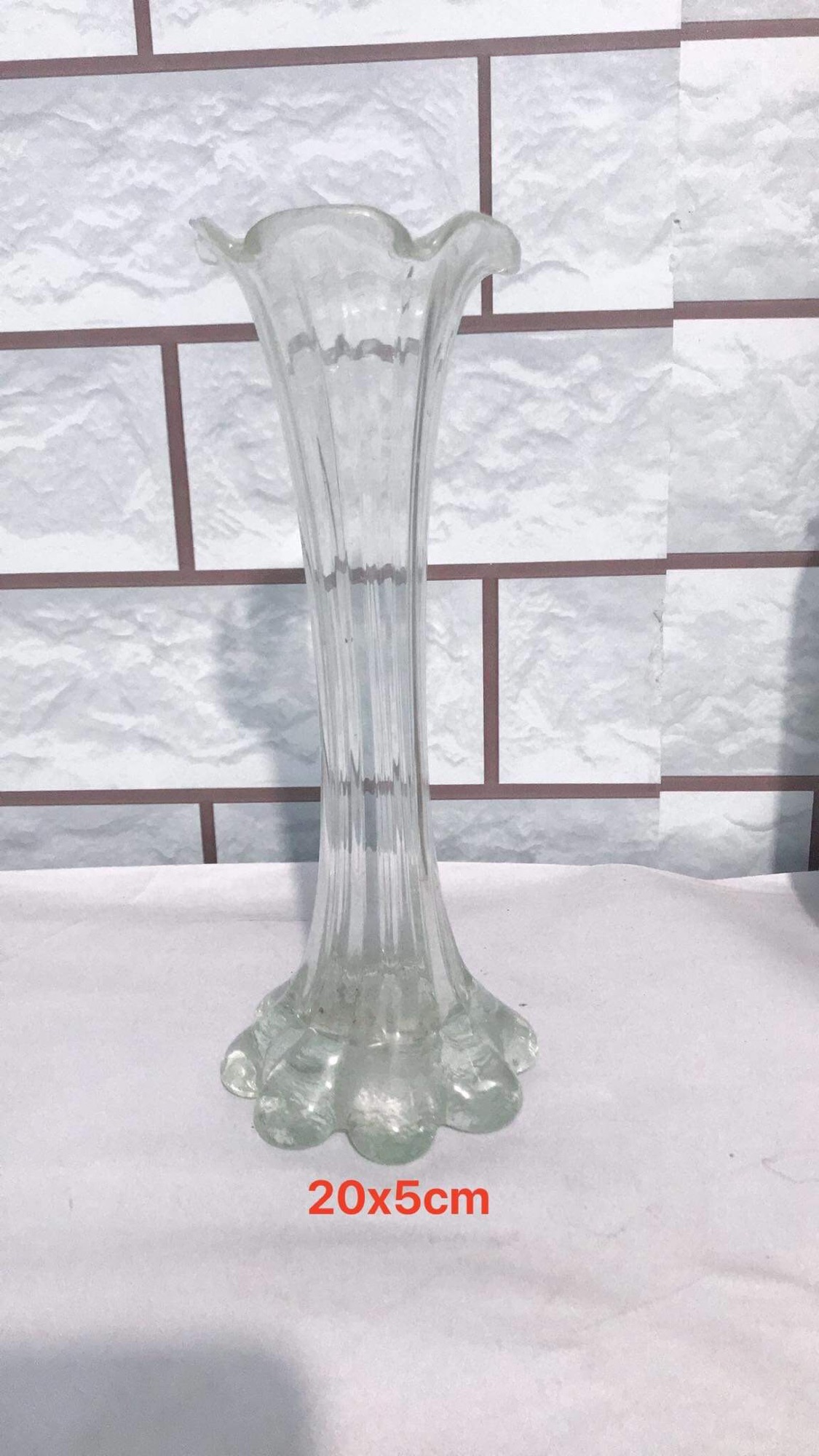 Bình cắm hoa thuỷ tinh 20cm
