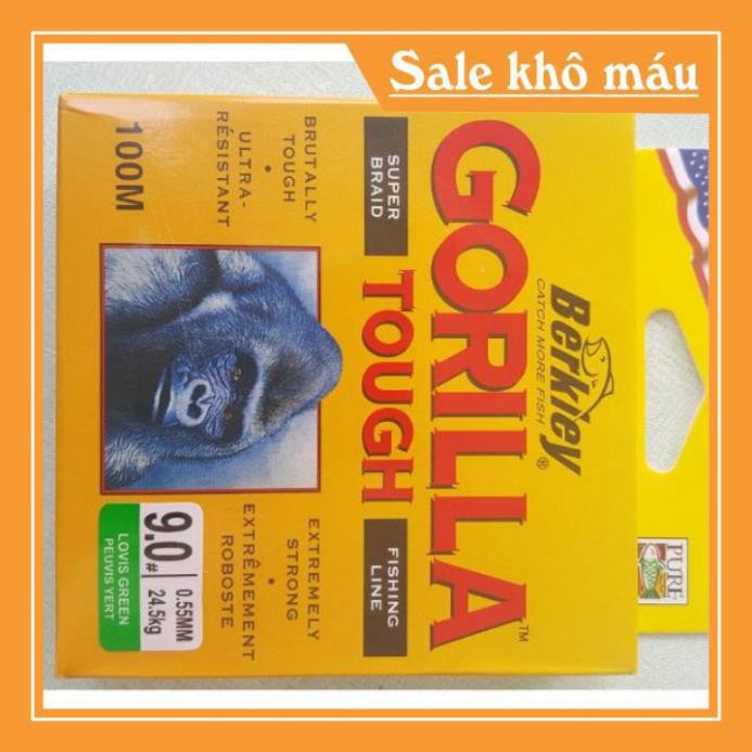 [Sale] [Xả Kho Lấy Vốn] Cước Câu Cá Cước Khỉ Gorrilla Màu Xanh 100M Siêu Bền