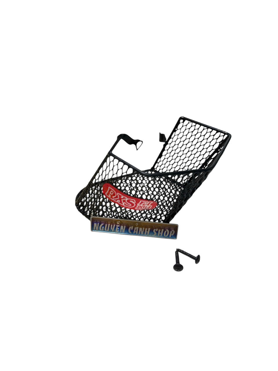 The Side Basket of the Wave Rsx Fi 2014-2015 Has Screws Attached to the Left Side.