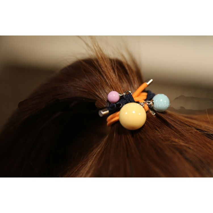 CỘT TÓC ĐÍNH CHÂU SẮC MÀU HANDMADE