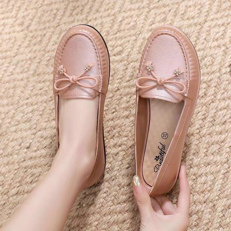 [Hoàn Tiền 15%]Giày nữ , giày lười nữ đế bắng siêu êm , mềm dẻo