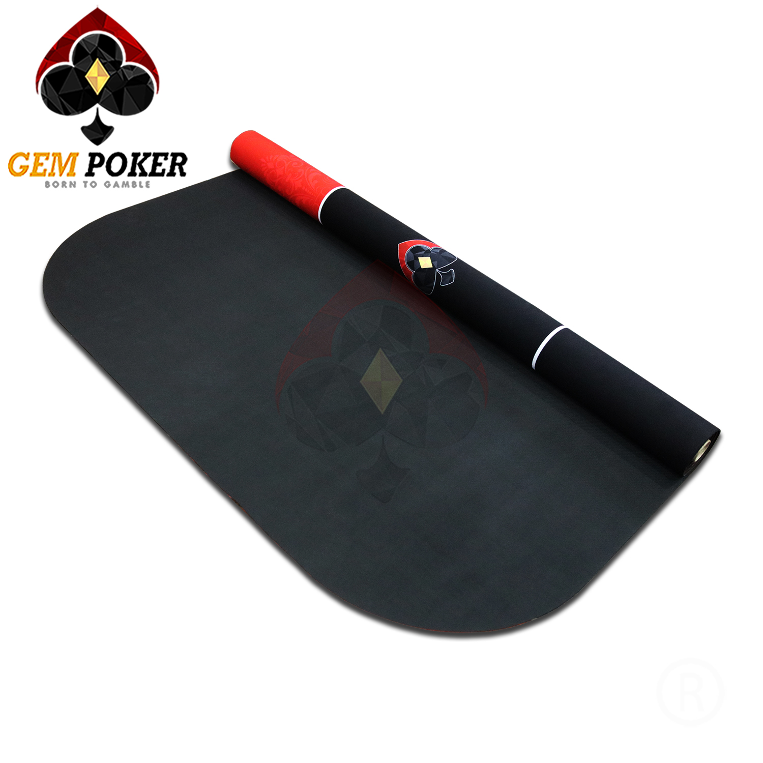 THẢM POKER TEXAS GEM RED 180x90CM CAO CẤP