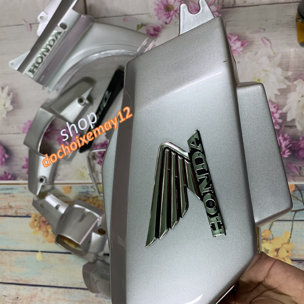 Dàn áo-Vỏ Nhựa Dream 2 màu BẠC -dream việt,  dream thái -Nhựa trắng cao cấp