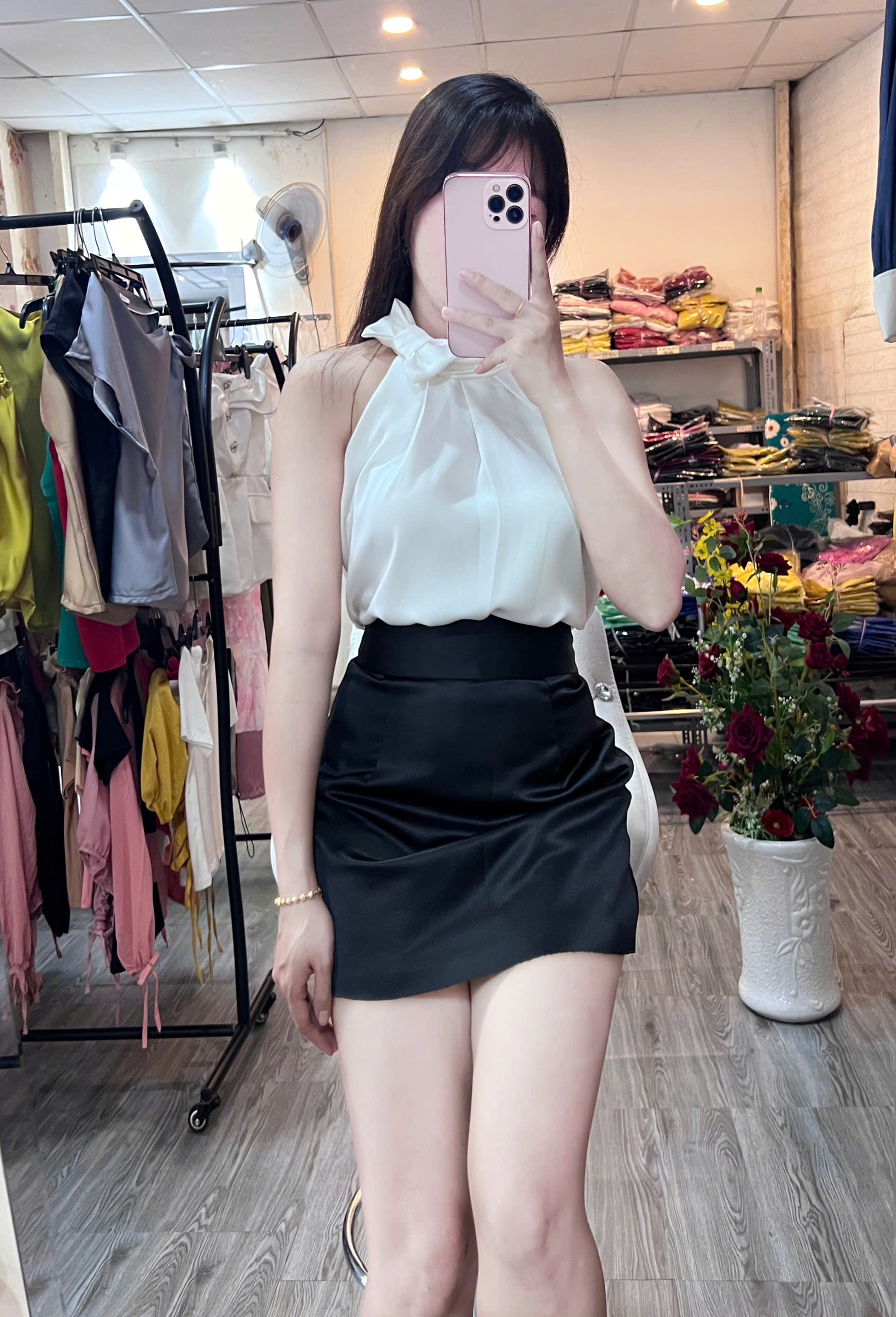 [HCM]HÌNH THẬT 100% ÁO LỤA YẾM NƠ NHỎ ĐỦ SIZE ĐỦ MÀU