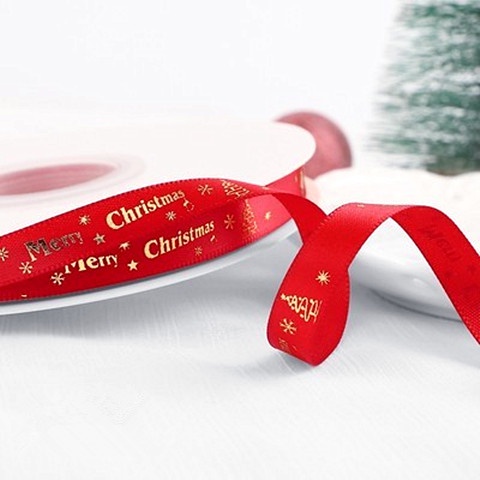 Dây ruy băng trang trí giáng sinh | thắt nơ noel giáng sinh | trang trí gói quà | decor | phụ kiện giáng sinh