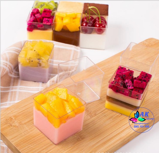 SET 10 CỐC MOUSSE VUÔNG 4245