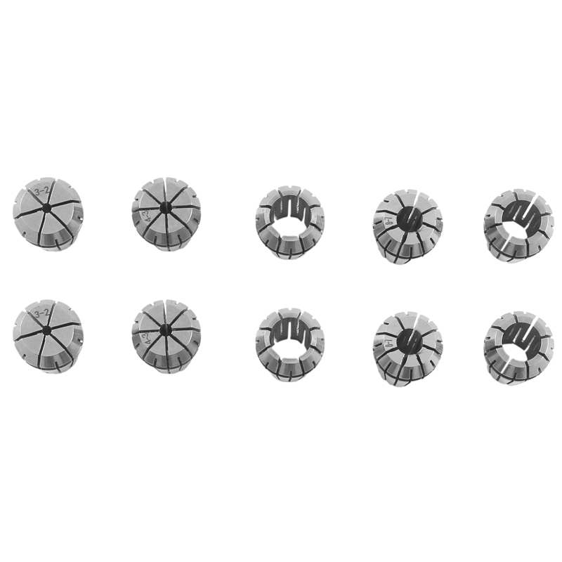 10pcs ER20 Precision Spring Collet Set CNC Milling Lathe Tool ER20 Spring Collet Chuck