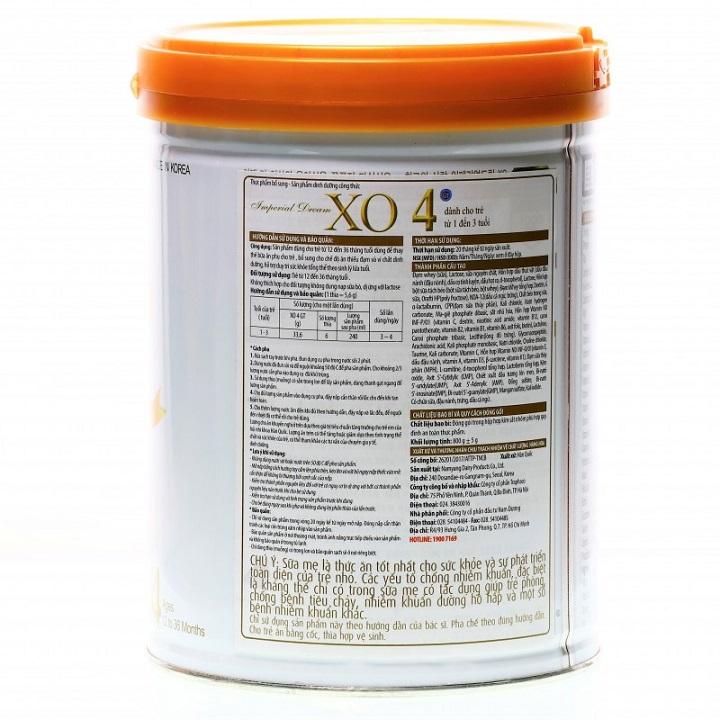 Sữa XO 4 800g