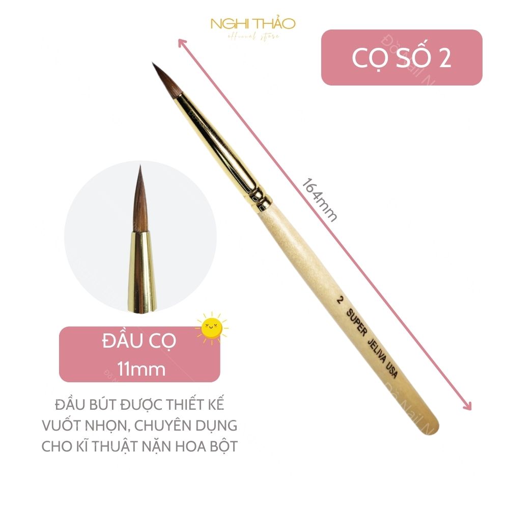 Cọ đắp hoa bột Jeliva