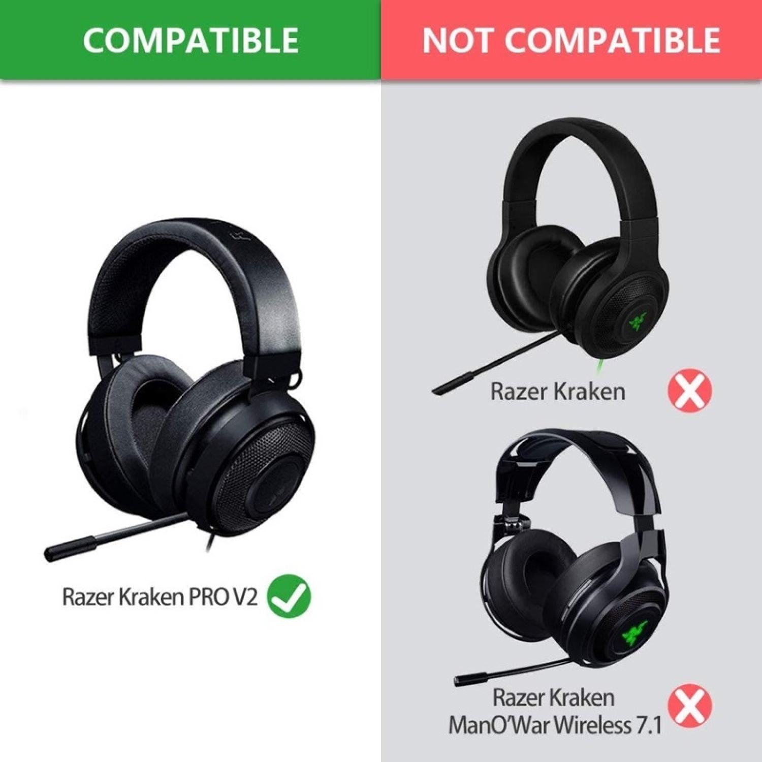 [THS] Mút đệm tai nghe Razer Kraken 7.1 V2