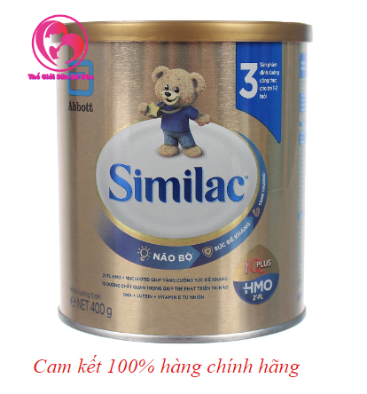 Sữa bột Similac IQ HMO số 3 400g, trẻ 1-2 tuổi  date T3 2022