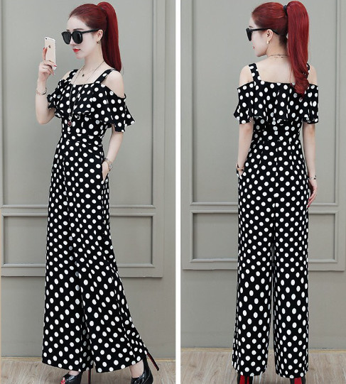 JUMPSUIT DÀI CHẤM BI SANG CHẢNH Nhiều Size Form Thiết Kế (KÈM QUÀ TẶNG)