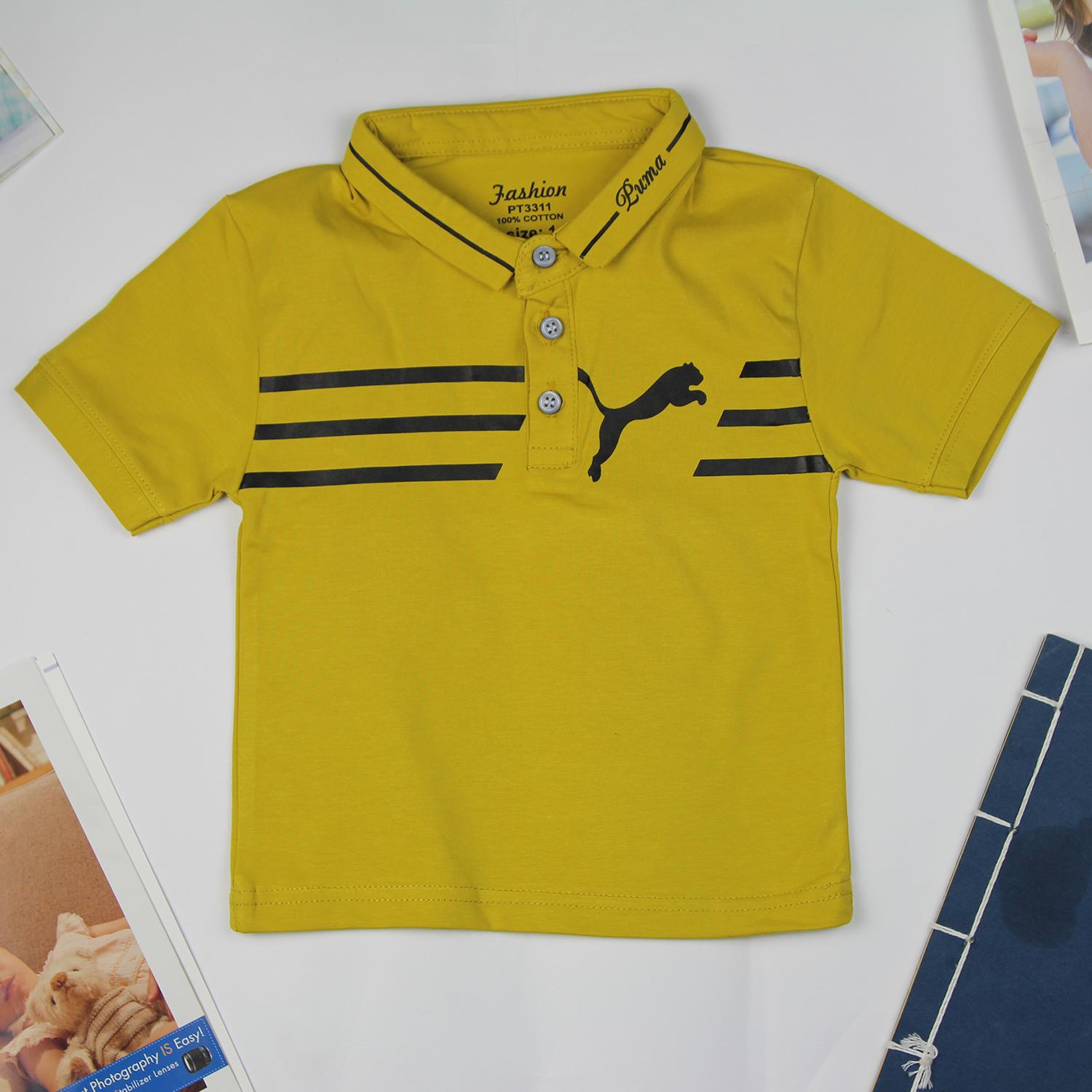 [HCM]Áo thun cổ trụ cho bé trai 10-30 ký Áo Thun Cotton Cho Bé Trai Cực Dễ Thương & Cá Tính