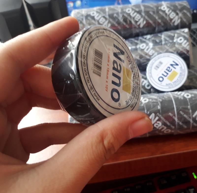 Băng Dính Cách Điện Nano  Màu Đen Cuộn 10Y (Lốc 5 Cuộn)