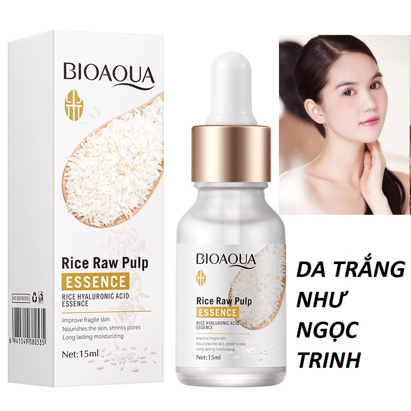 Tinh chất sữa gạo non làm trắng da xóa mờ thâm sạm nám. hết nhăn vĩnh viễn. đen đến mấy cũng trắng BIOAQUA