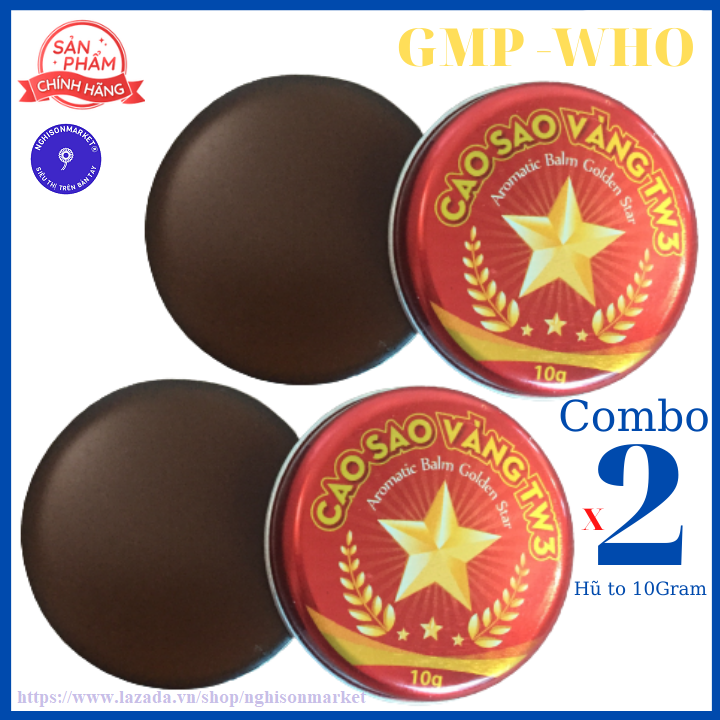 2 hộp Cao Sao Vàng TW3 hũ to 10gram