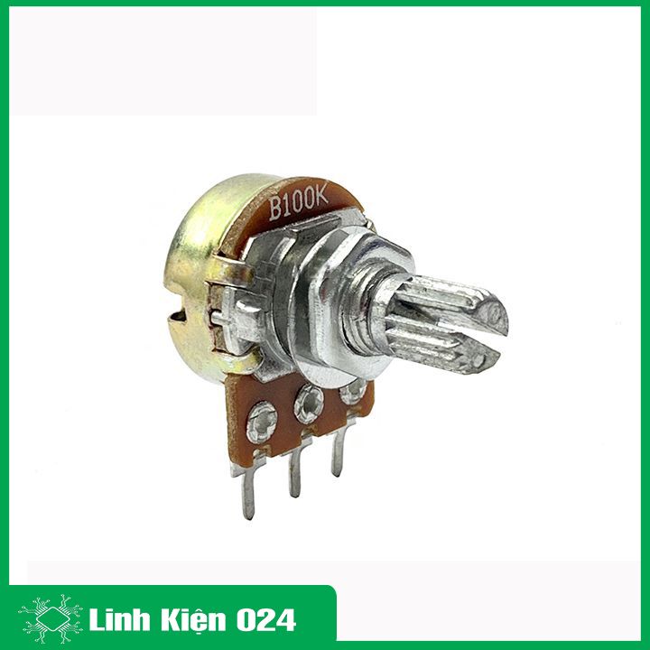 Chiết áp đơn 100K, biến trở volume B100K 3 chân
