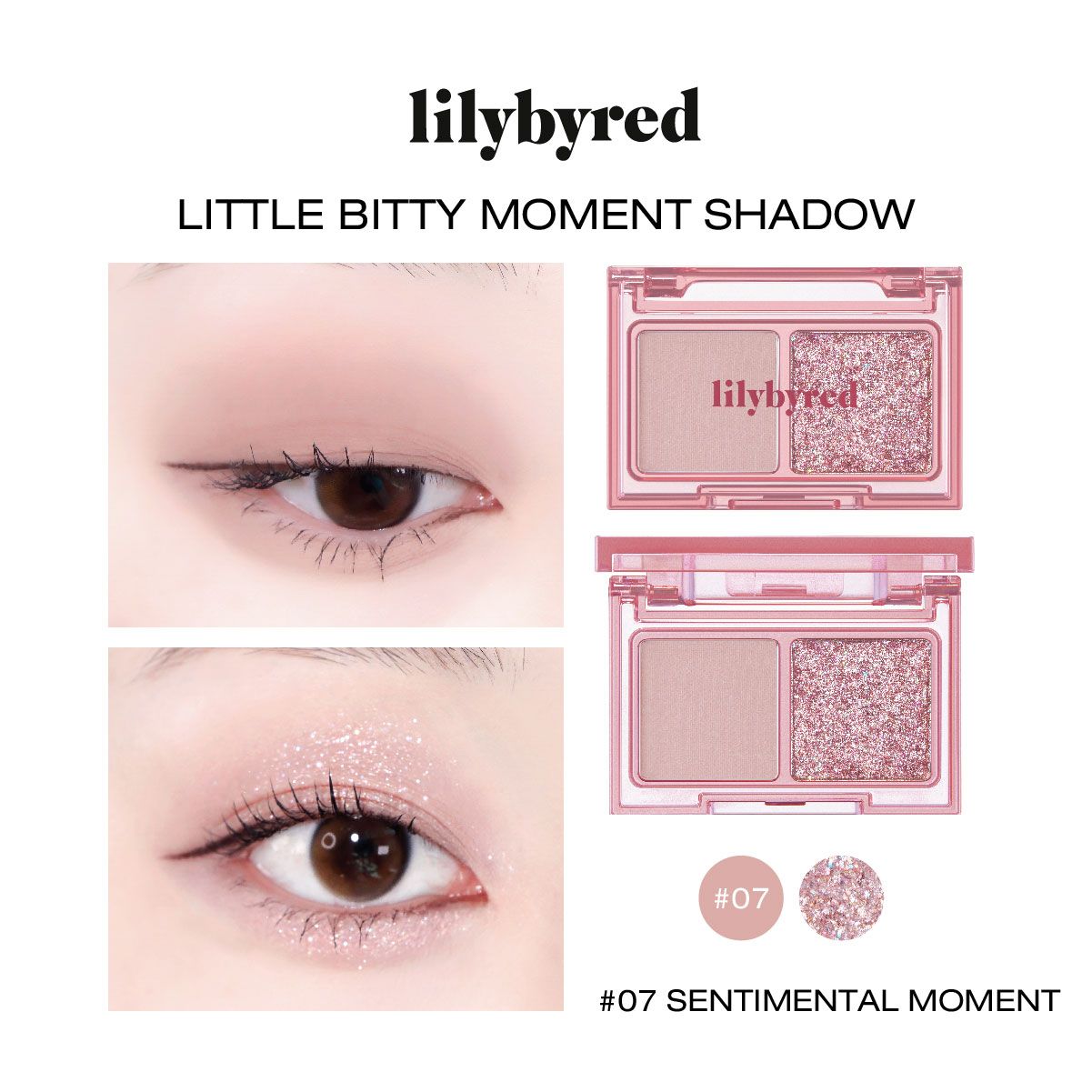 Bảng mắt 2 ô Lilybyred Little Bitty Moment Shadow