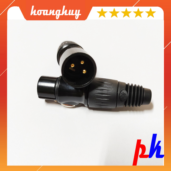 1 Cặp jack hàn Canon đực cái