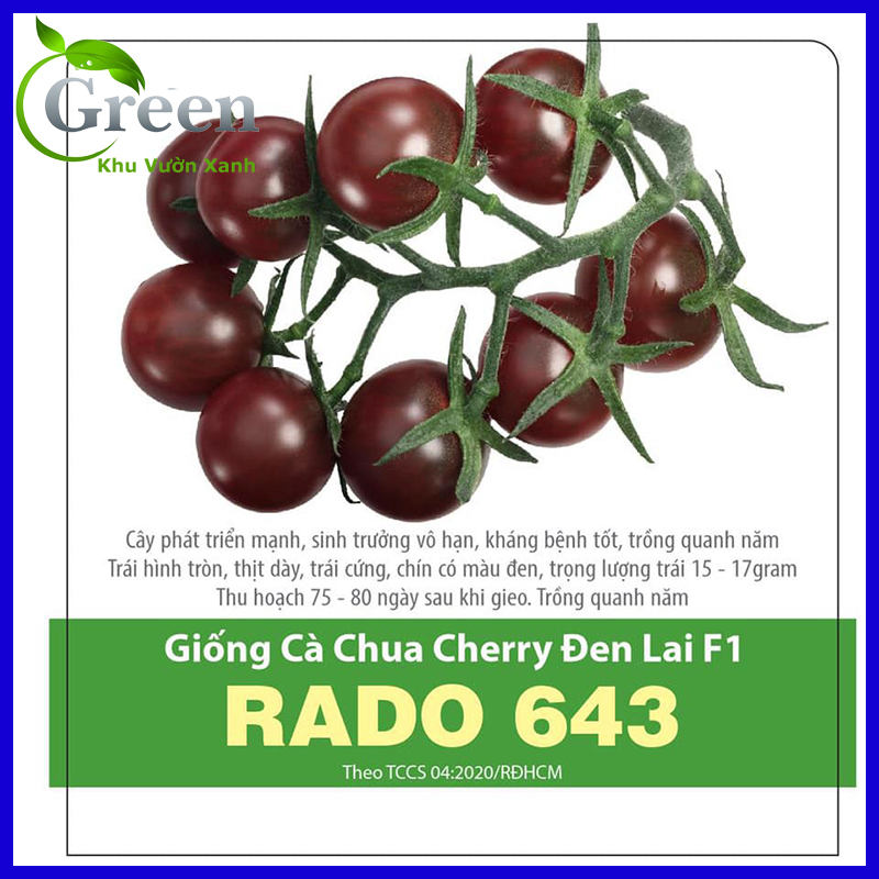 Hạt giống cà chua cherry đen lai f1