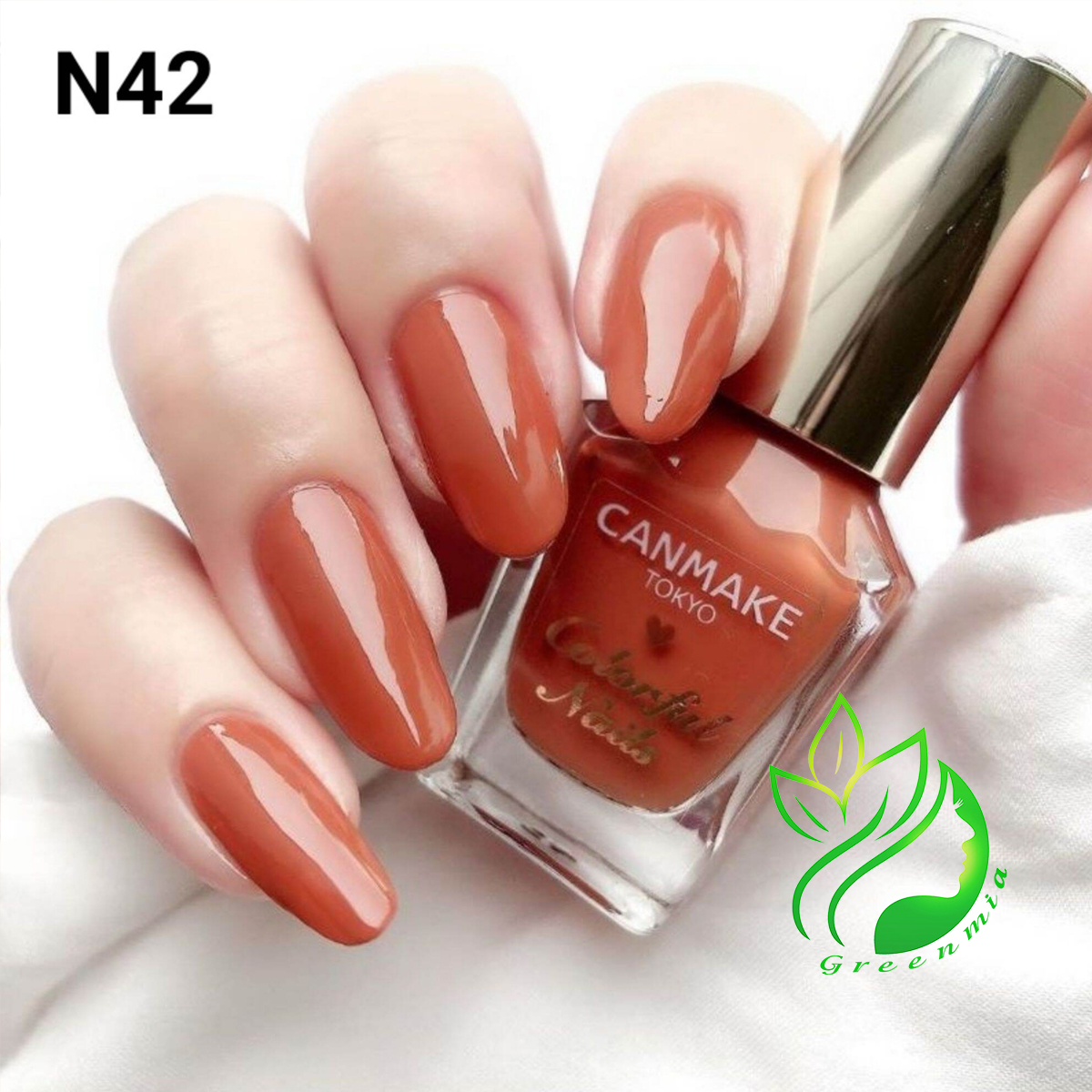 Sơn móng tay thạch canmake tokyo japan nhật bản nội địa sơn móng chân màu n42 burnt orange cam cháy
