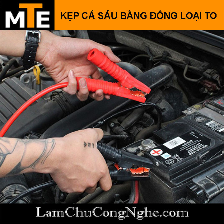 Cặp kẹp cá sấu kiểm tra bình acquy 95mm 100A