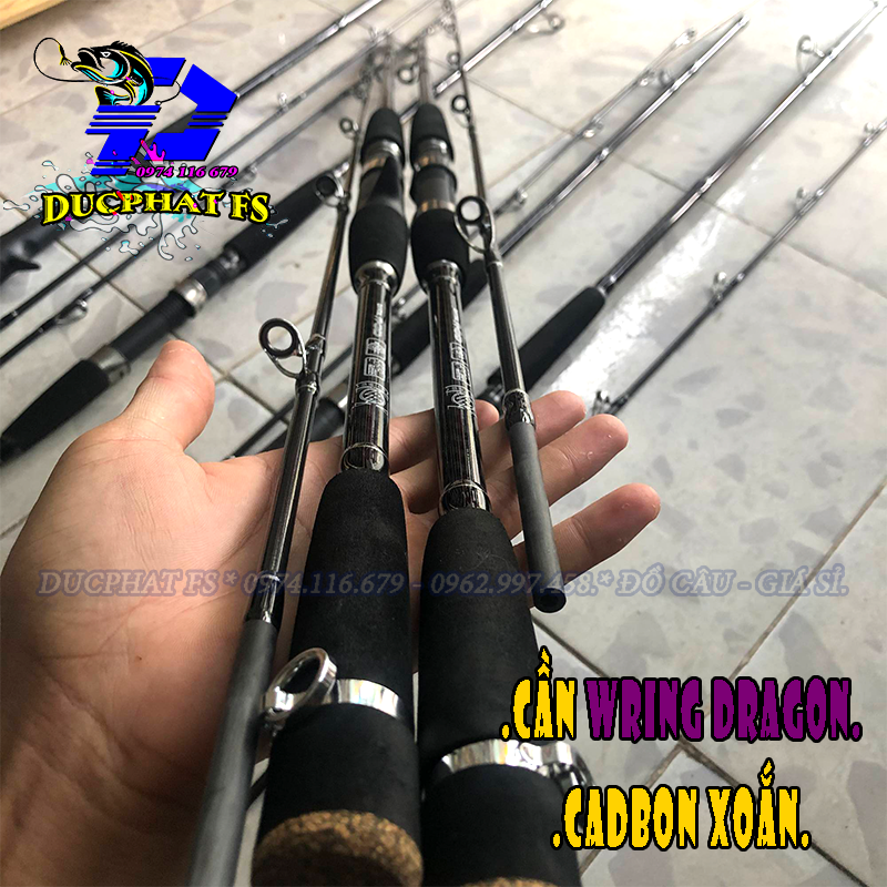 Cần Câu Wring Dragon ( LOẠI 1 PHÔI DẦY 2m1- 3m). - Carbon cao cấp - Siêu Bạo Lực.!!!