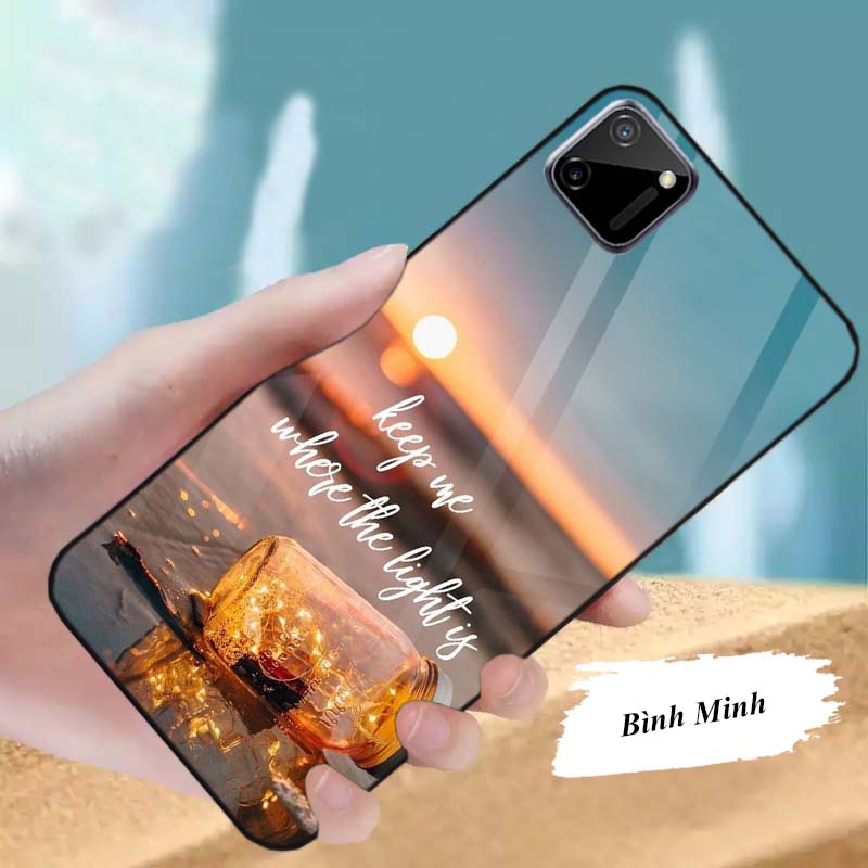 Ốp Samsung Galaxy Note 10 Lite Lưng kính cường lực Sáng Bóng