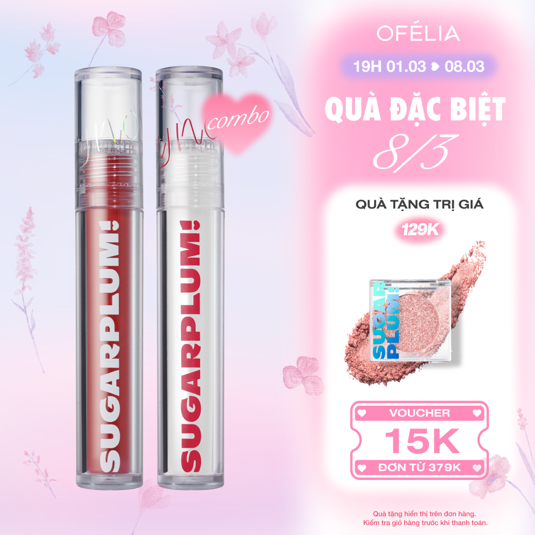 Combo 2 Son Tint Nước Mịn Lì Thuần Chay SUGARPLUM MistyNow Blurring Tint (2 x 3.8g)