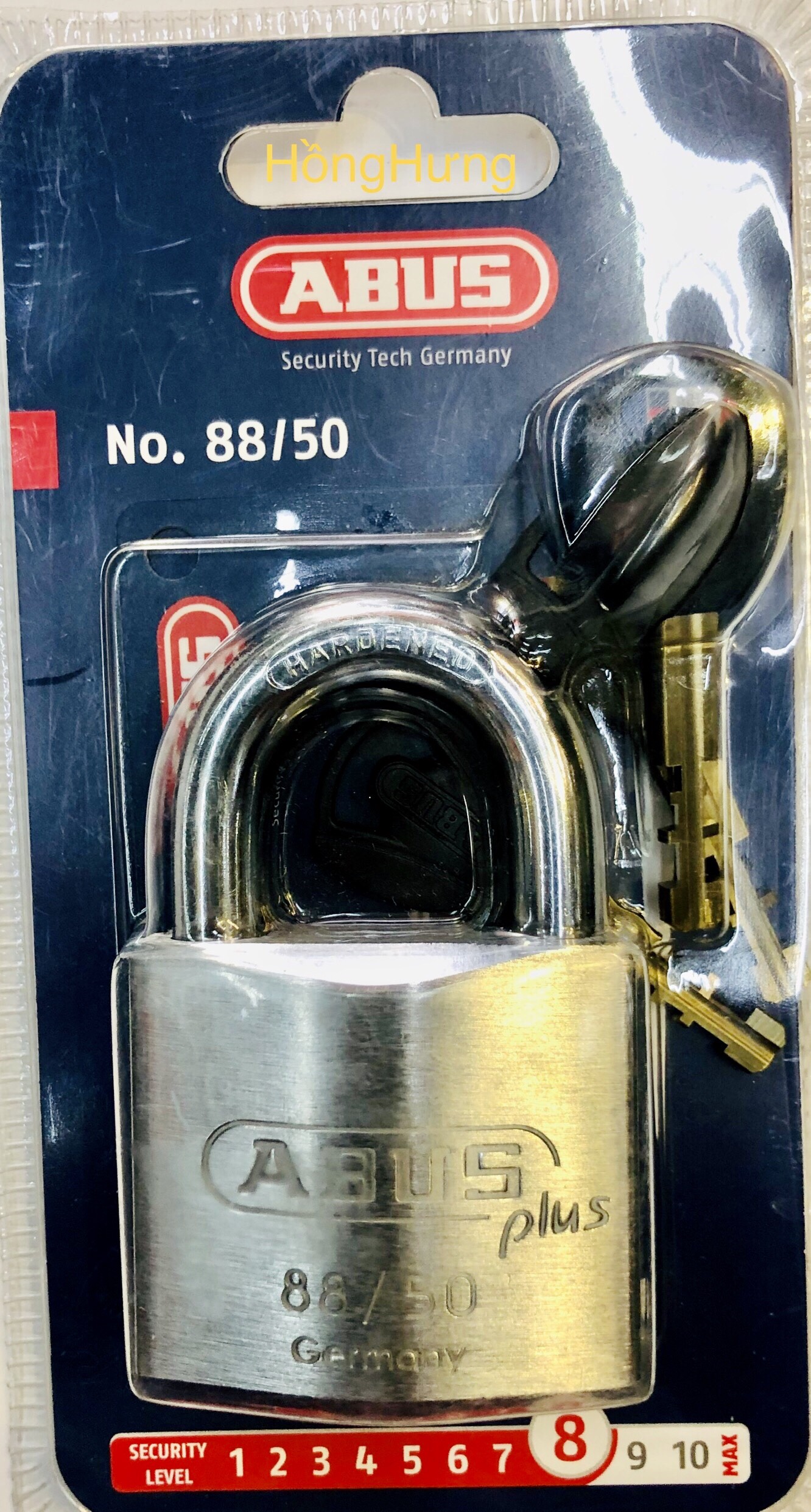 [HCM]KHÓA ABUS 88/50MM KHOÁ NGẬM CHÌA