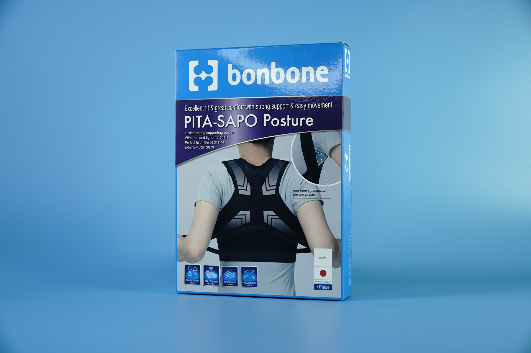 Đai chống gù lưng Bonbone Pita Sapo Posture nắn lưng thẳng - 1 Size
