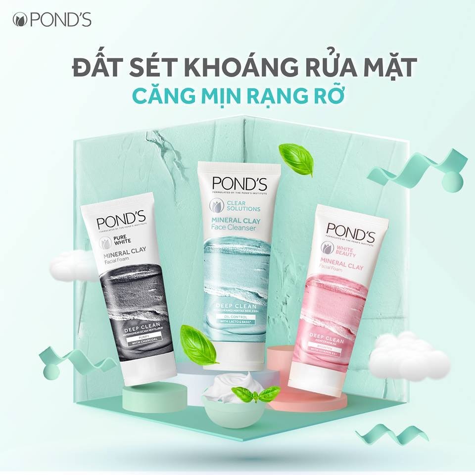 [HCM]Sữa rửa mặt Ponds White Beauty Dưỡng trắng 50g