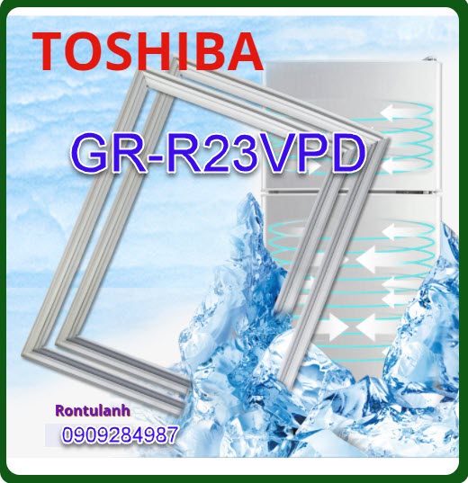 Ron cửa tủ lạnh Toshiba model GR-R23VPD