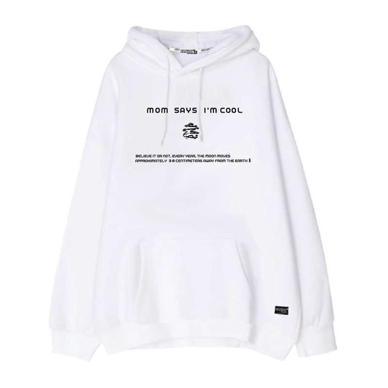 Áo Hoodie Moon (Đen- Trắng)