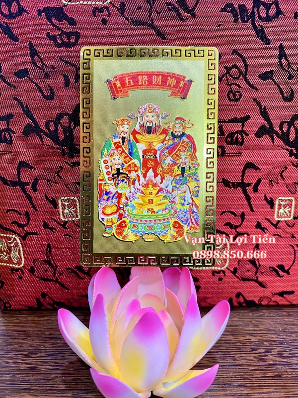 [HCM]Kim bài ngũ lộ thần tài phù khai vận mở cung tài lộc giàu có