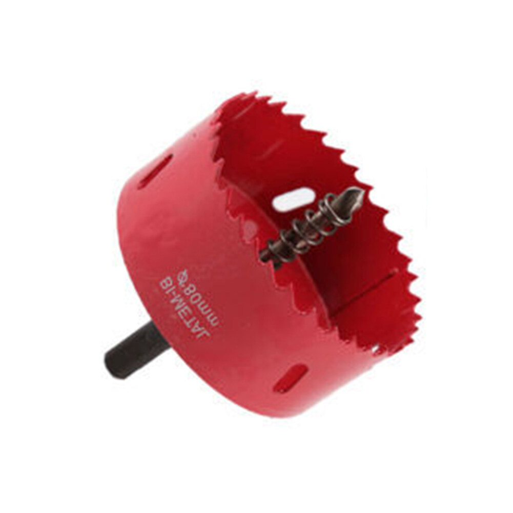 Farfi 60/65/80/100mm red metal wood hole saws drill bit plastic iron plate hole opener