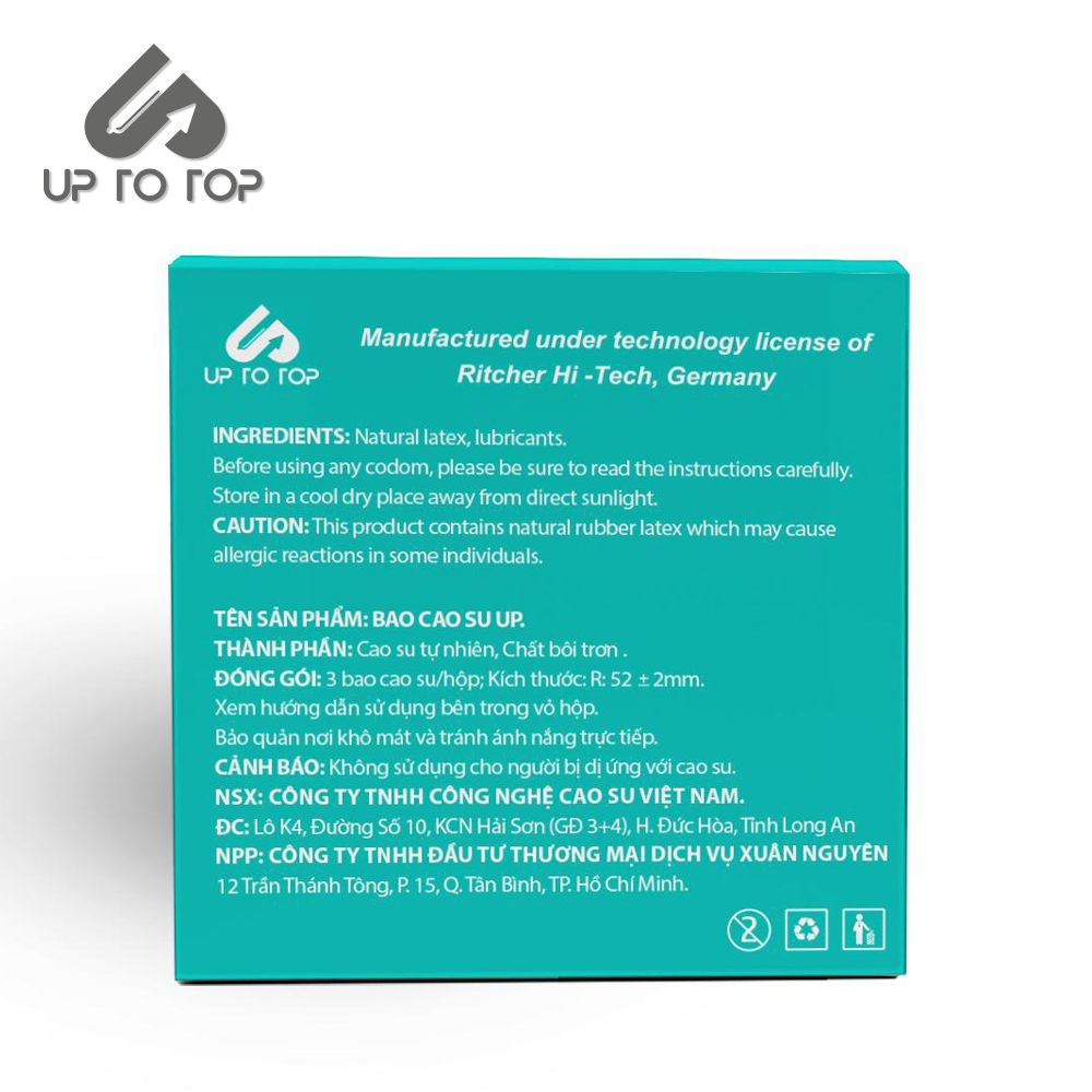 Bao Cao Su UP Siêu mỏng 0.ZERO (Hộp 3C)