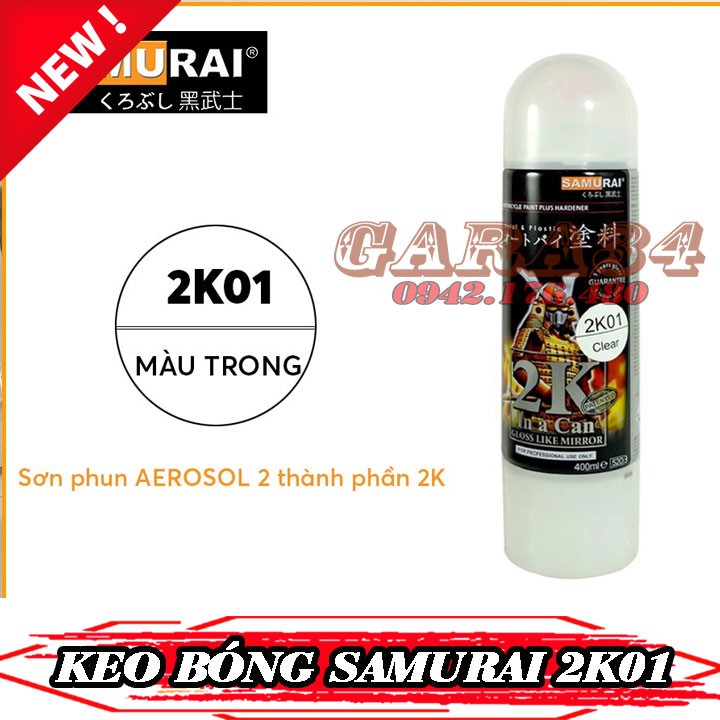 Sơn samurai keo bóng cao cấp 2k01