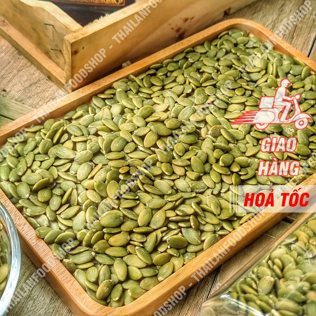 Nhân Hạt Bí Xanh ( Hạt Bí Tách Vỏ ) - Lon 500Gr