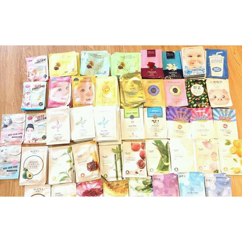 Combo sỉ 50 mask mặt nạ nội địa Trung