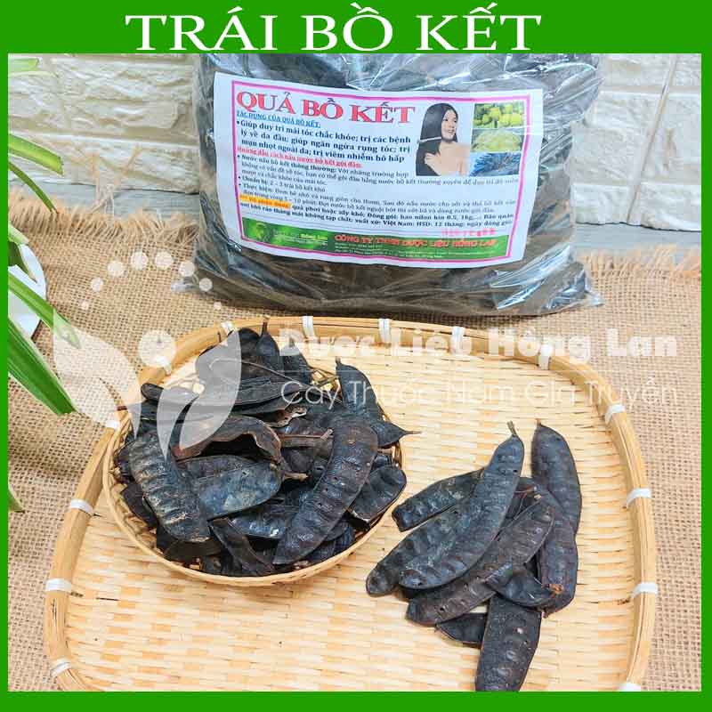 Quả bồ kết khô đóng gói 250gr - công ty tnhh dược liệu hồng lan