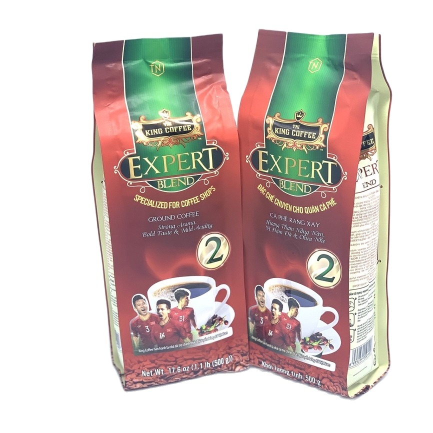 1Kg - Cà phê King Coffee  pha phin Expert Blend 2( Combo 2 Bịch x 500gam)