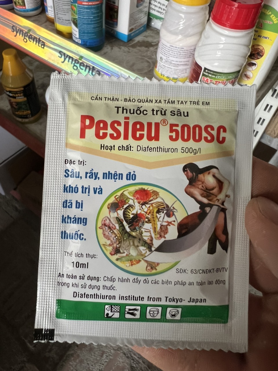Thuốc trừ sâu, rầy, nhện đỏ hoa hồng Pesieu 500SC
