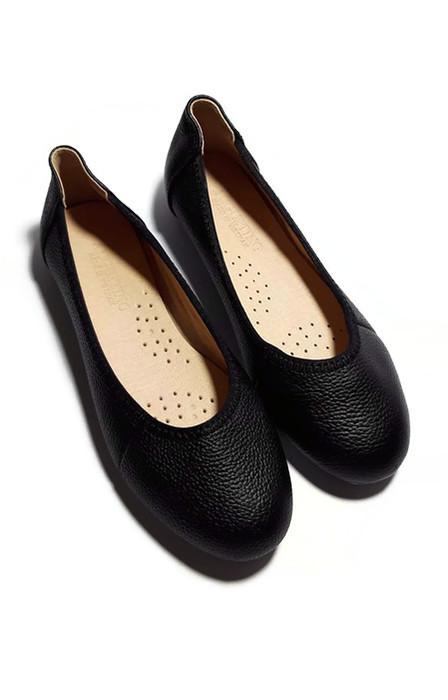 [SALE] Giày Augustino Búp Bê Da Bò Thật Thời Trang (Đen)