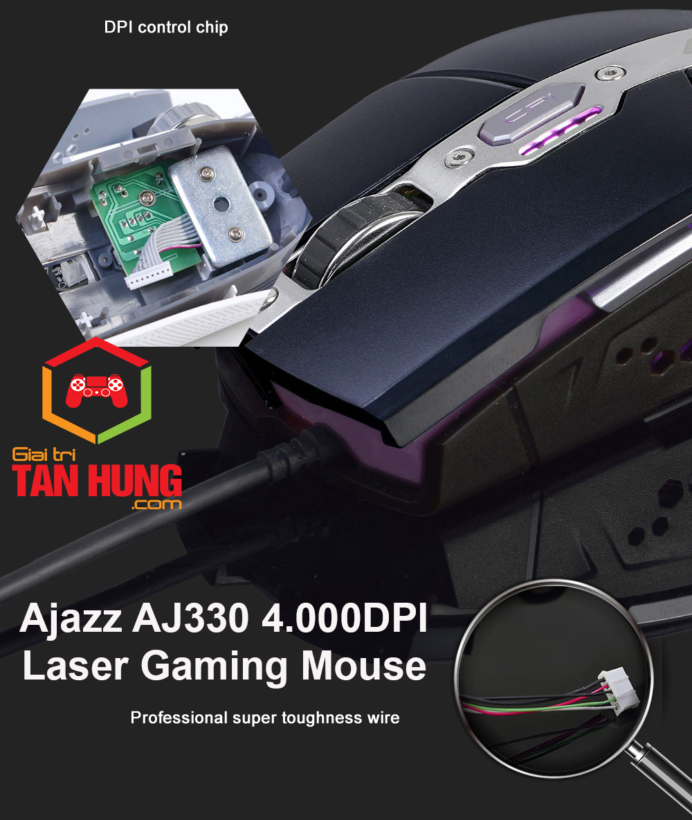 Chuột Game Thủ Gaming GAMING AJAZZ - AJ330 Laser 4000DPI