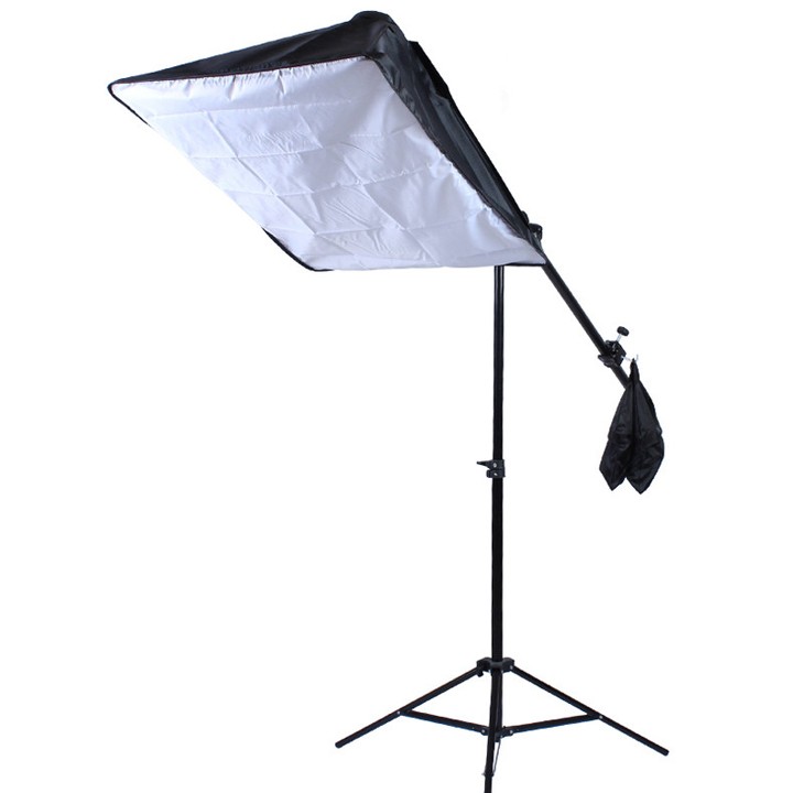[HCM]Chân Đèn Cao 2m - Tay Boom Đèn 140cm - Softbox Đèn Led 4 Đuôi 50 x70cm