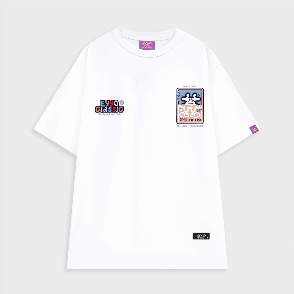 Áo thun 8YO Retro Classic Tee ver2.0 - Trắng LUCK
