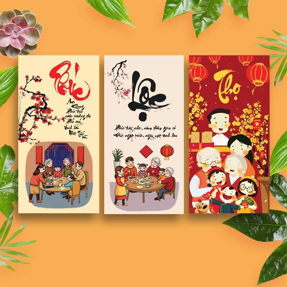 [HCM]Combo 20 Bao Lì Xì Độc Đáo Tết 2020