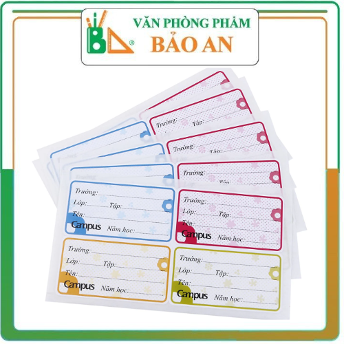 Campus - nhãn vở campus flower nt-flo20 mua 10 tặng 1