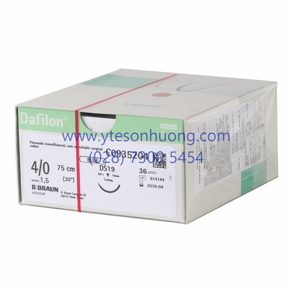 Chỉ phẫu thuật B.Braun Dafilon Blue - 4/0 75CM DS19 - sợi